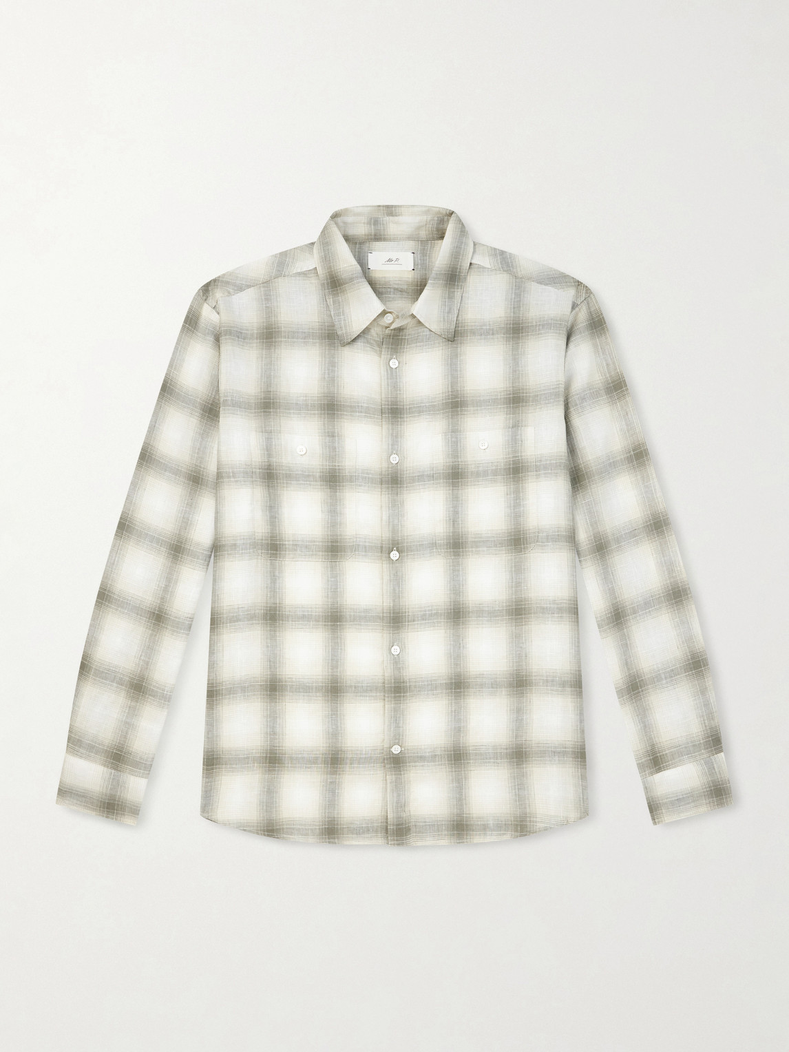 MR P. Checked Linen Shirt - Men