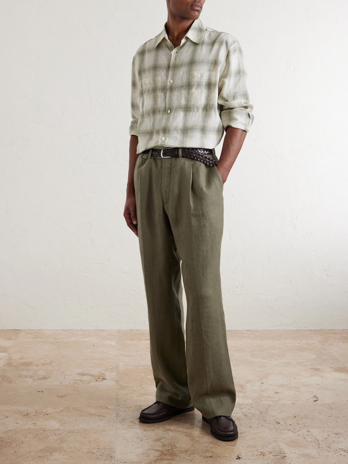 Mr P. - Checked Linen