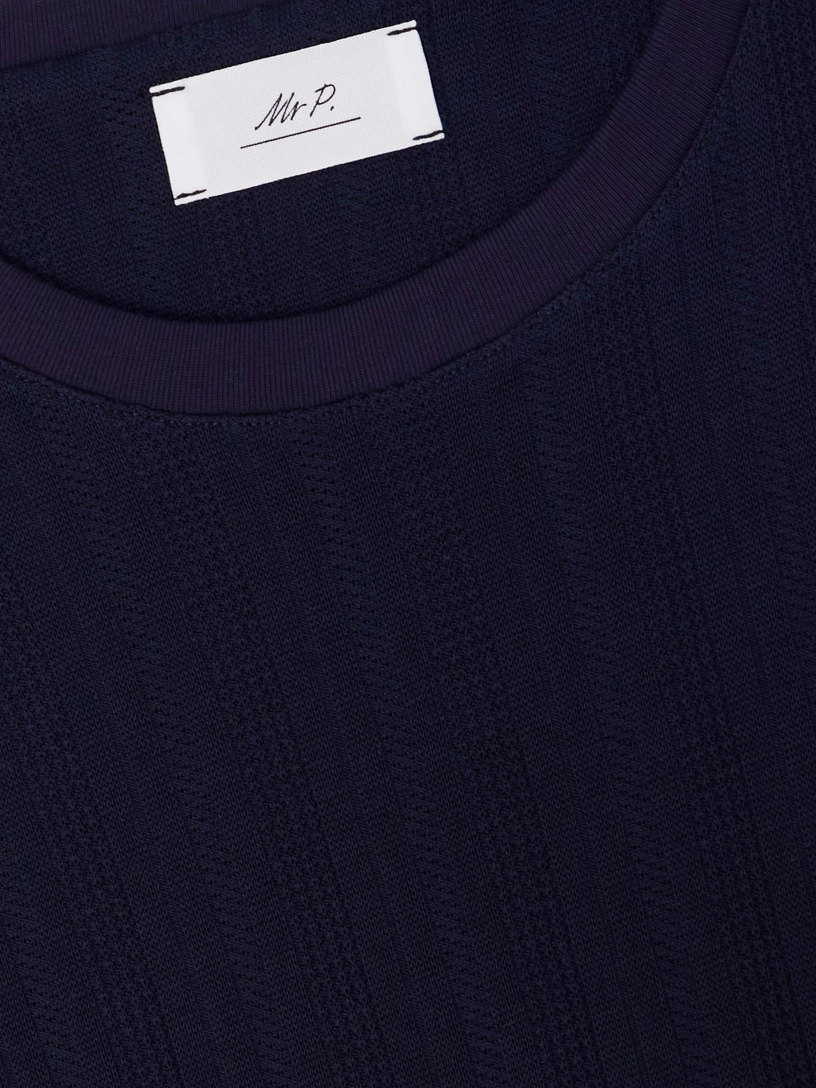 Mr P. - Textured Organic Cotton T-Shirt