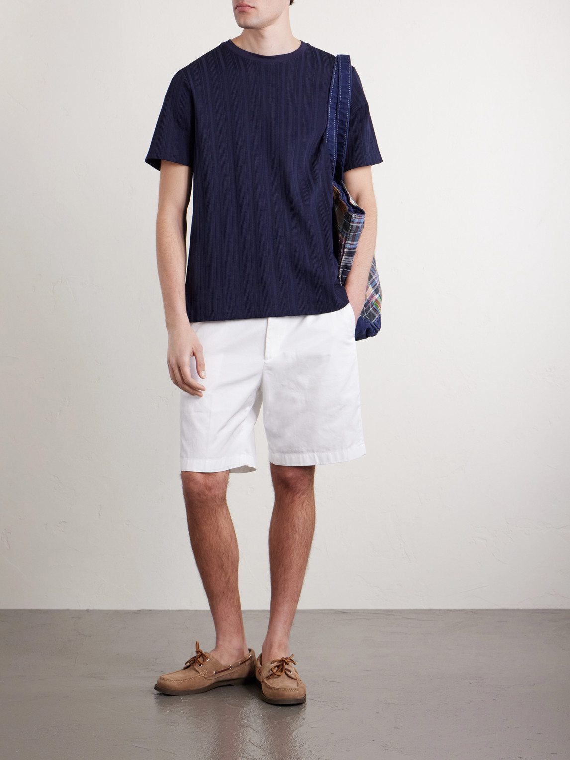 Mr P. - Textured Organic Cotton T-Shirt