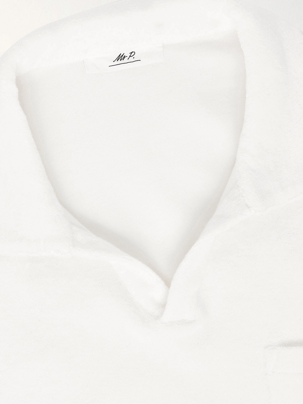Mr P. - Cotton And Silk-Blend Terry Polo Shirt