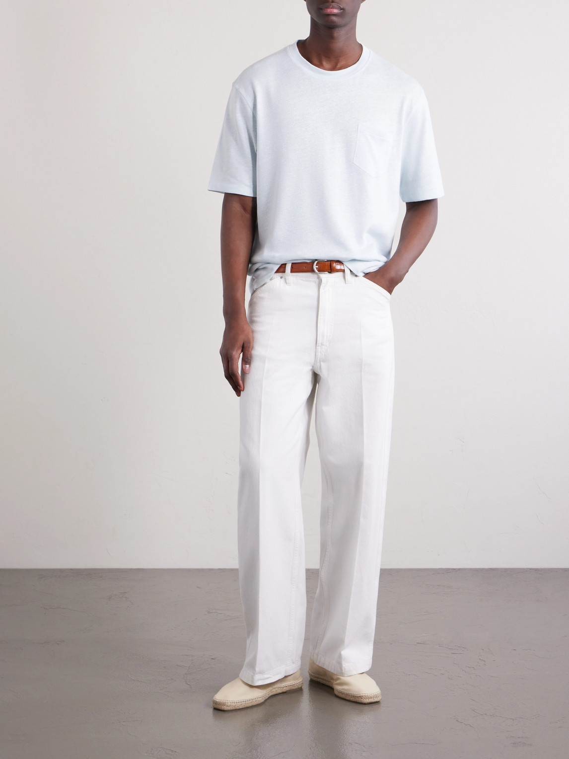 Mr P. - Linen And Organic Cotton-Blend T-Shirt