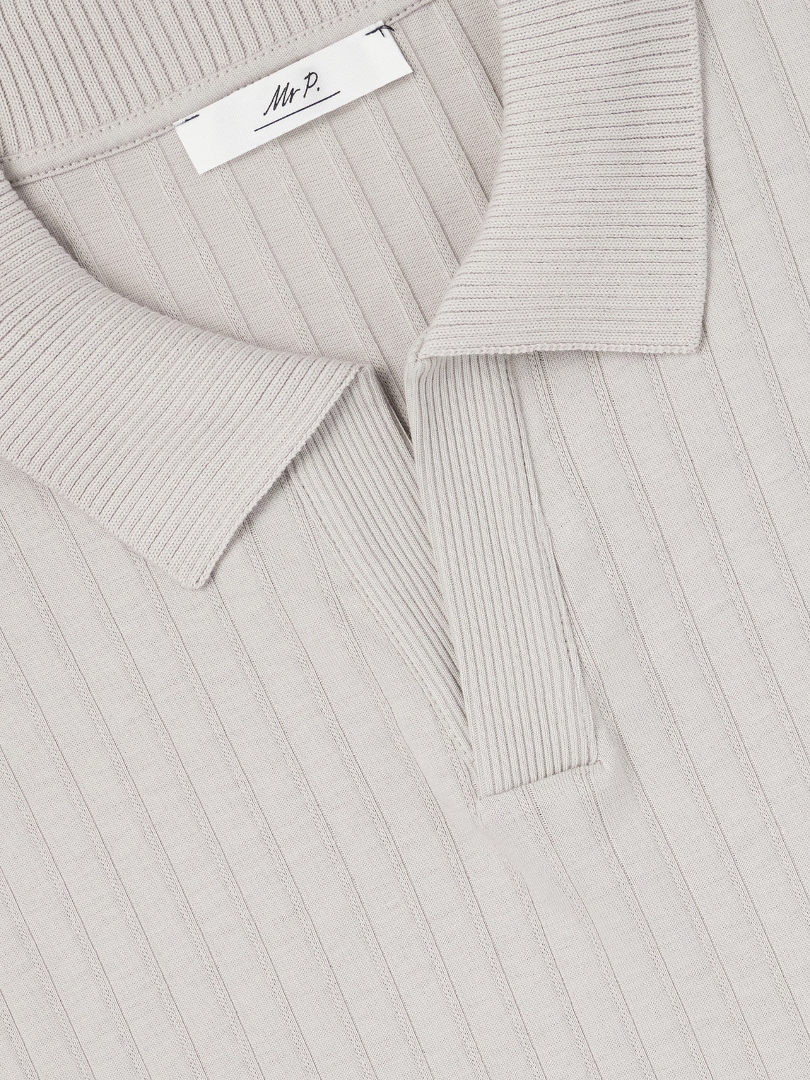 Mr P. - Knitted Cotton Polo Shirt