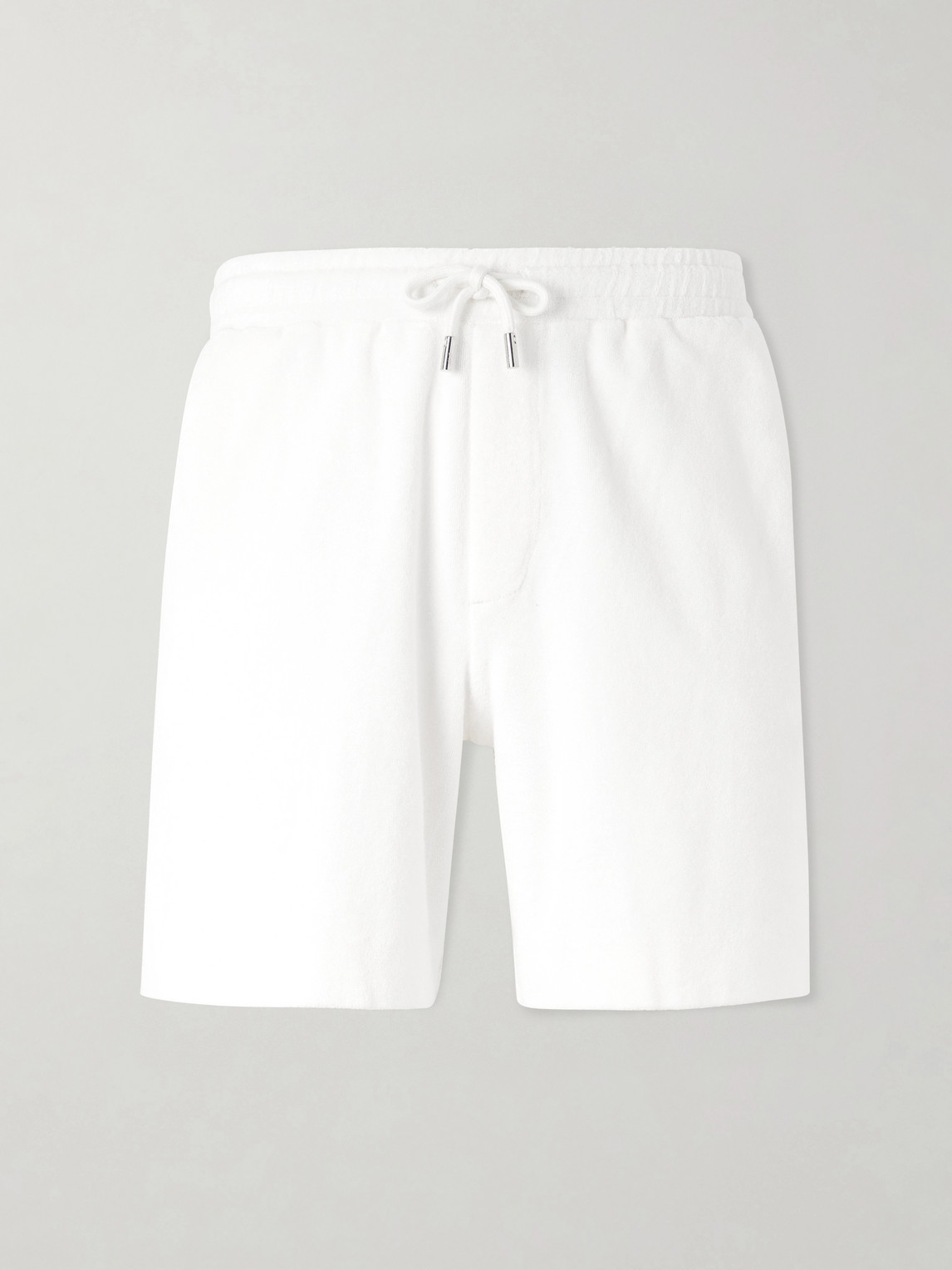 MR P. Straight-eg Organic Cotton and Silk-Blend Terry Shorts - Men
