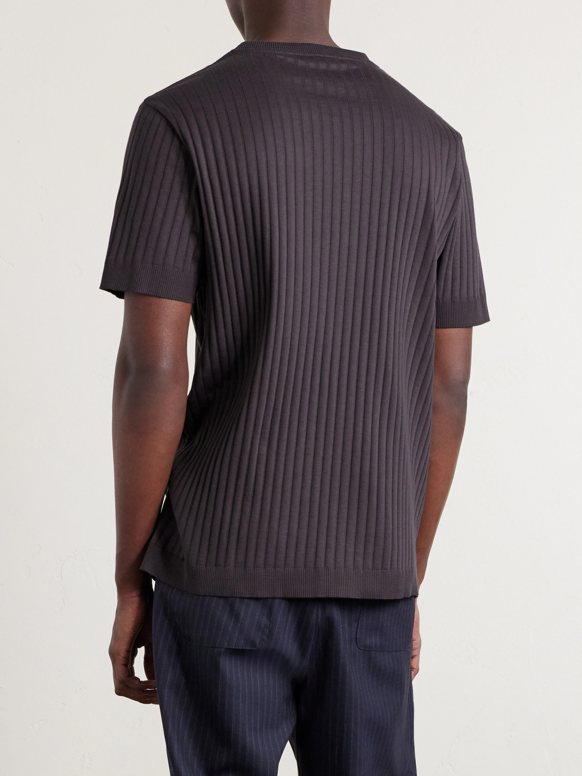Mr P. - Ribbed Organic Cotton T-Shirt