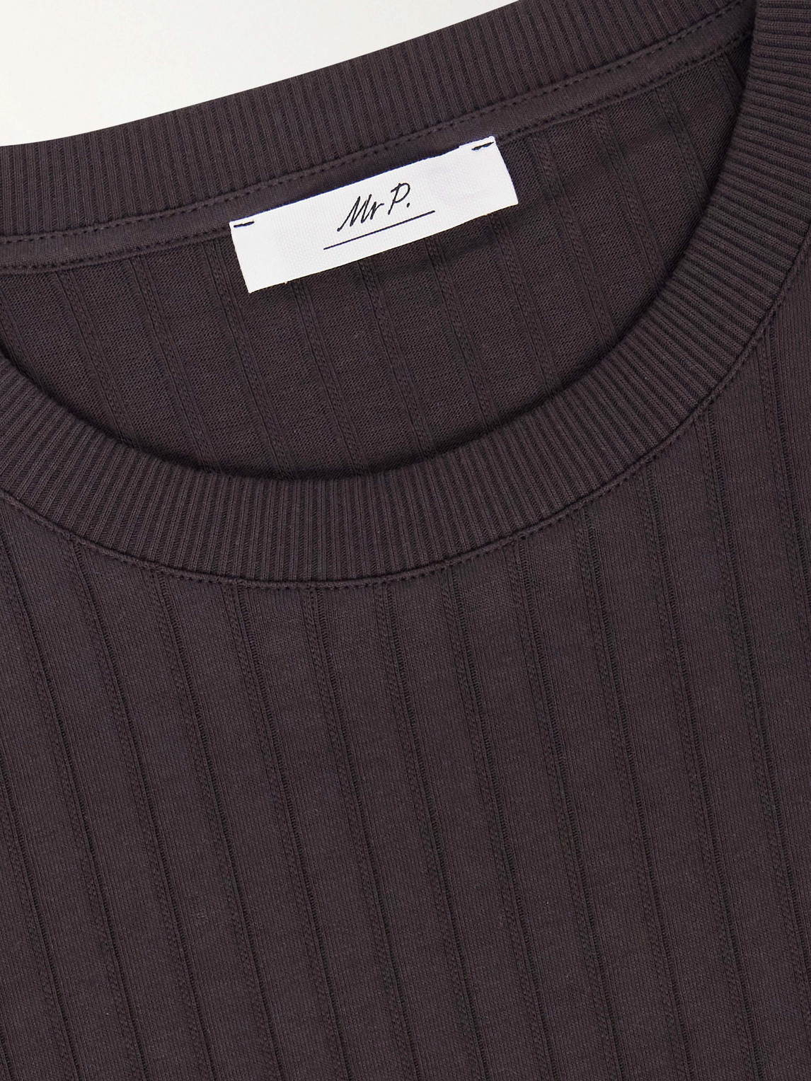Mr P. - Ribbed Organic Cotton T-Shirt