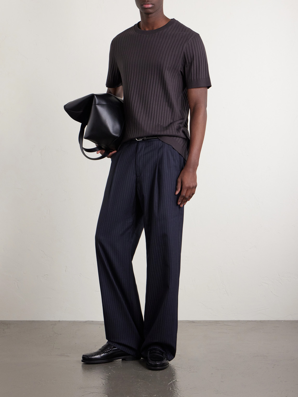 Mr P. - Ribbed Organic Cotton T-Shirt