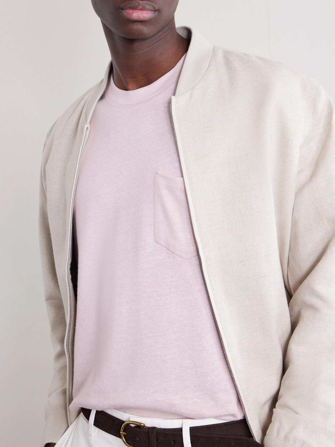 Mr P. - Linen And Organic Cotton-Blend T-Shirt