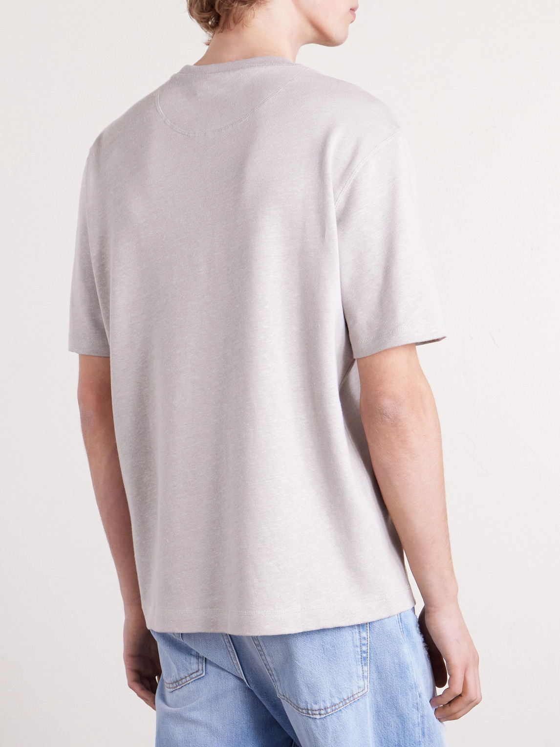 Mr P. - Linen And Organic Cotton-Blend T-Shirt