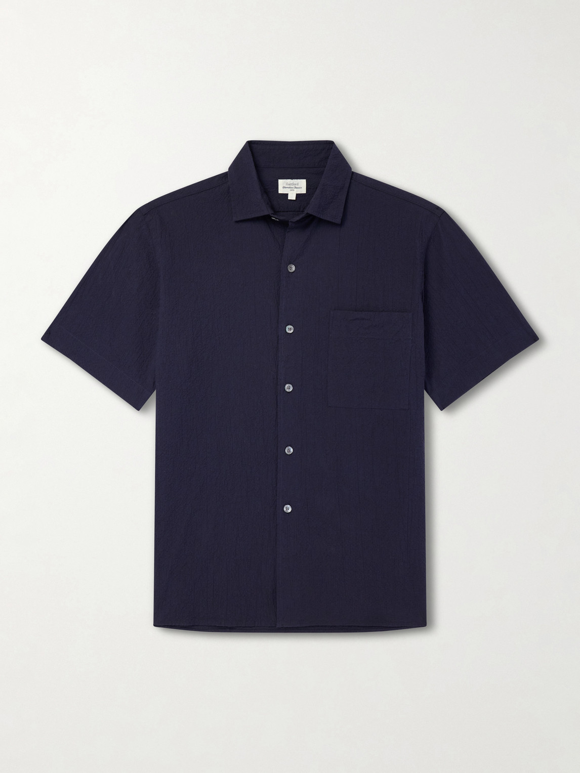 Hartford Pedro Cotton-blend Shirt In Blue
