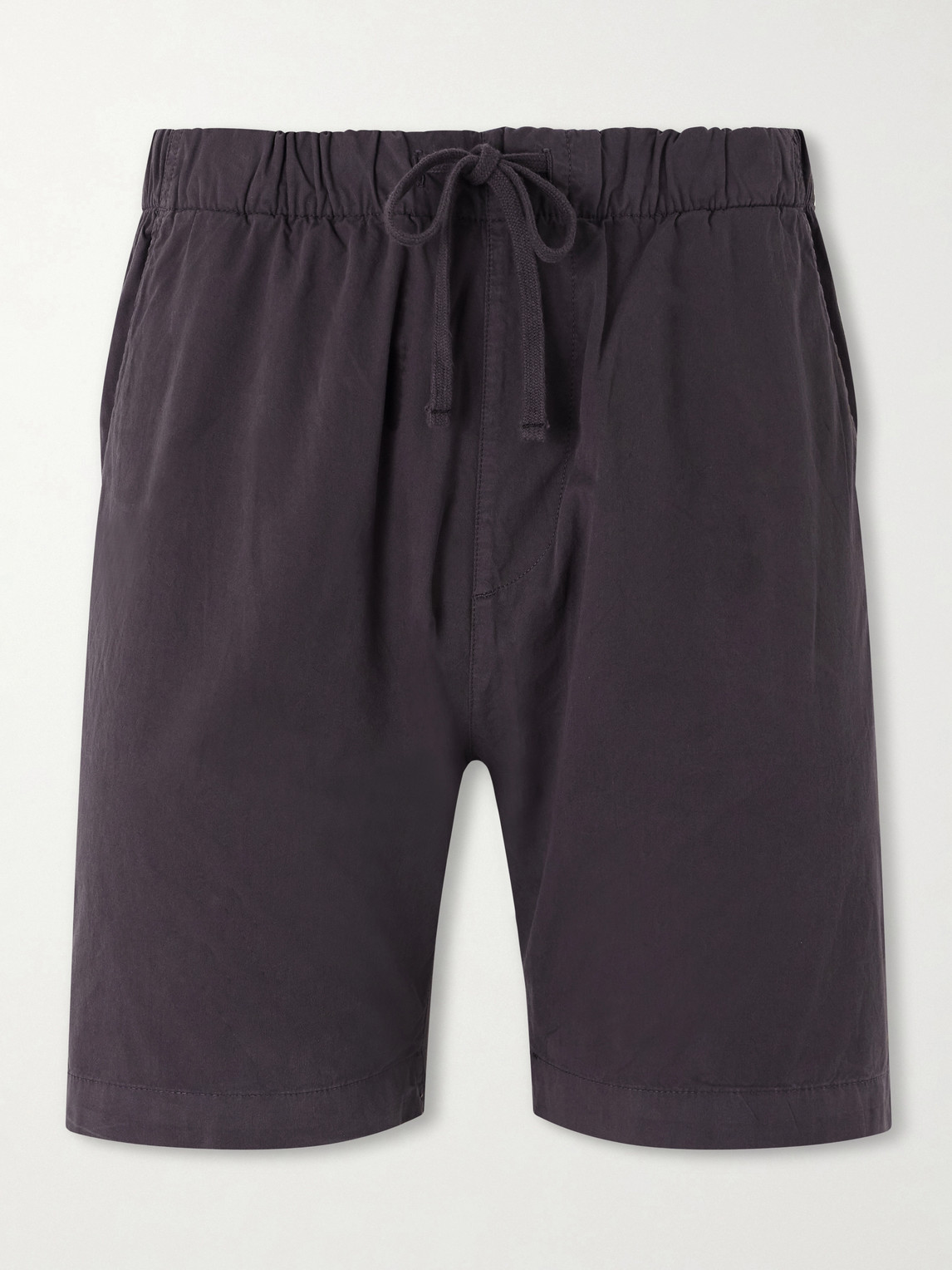 Hartford Joggy Straight-leg Cotton Drawstring Shorts In Gray
