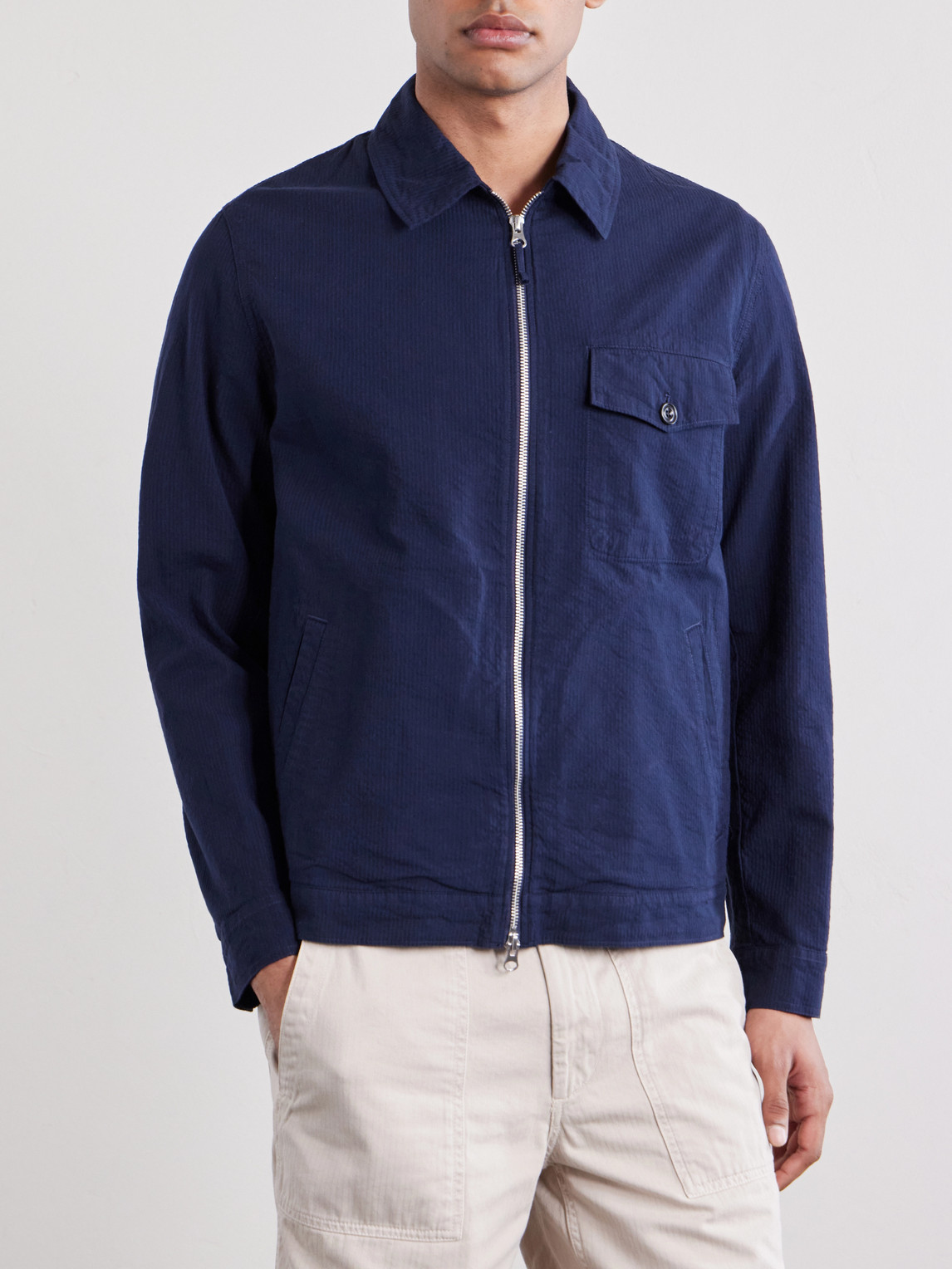  Hartford - Danny Cotton Jacket - Men - Blue - It 48 