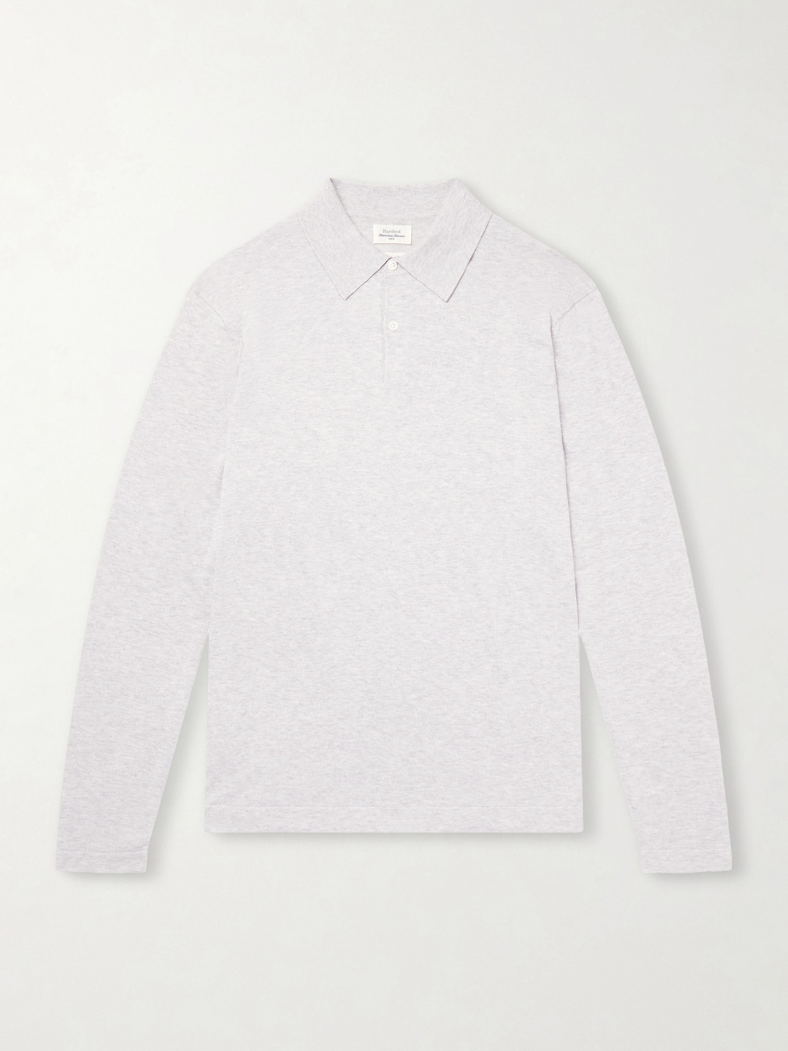 Hartford Cotton And Cashmere-blend Polo Shirt In White