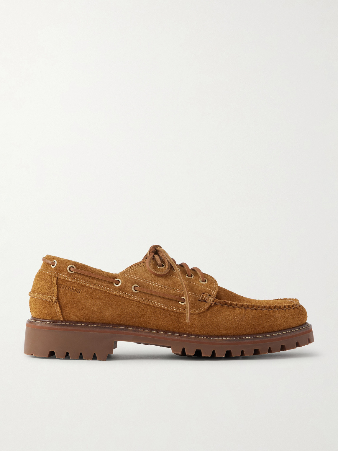 Ranger Camp Moc Leather-Trimmed Suede Boat Shoes