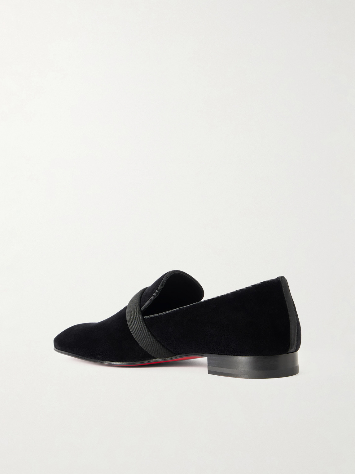 Dandydeco Grosgrain-Trimmed Velour Loafers