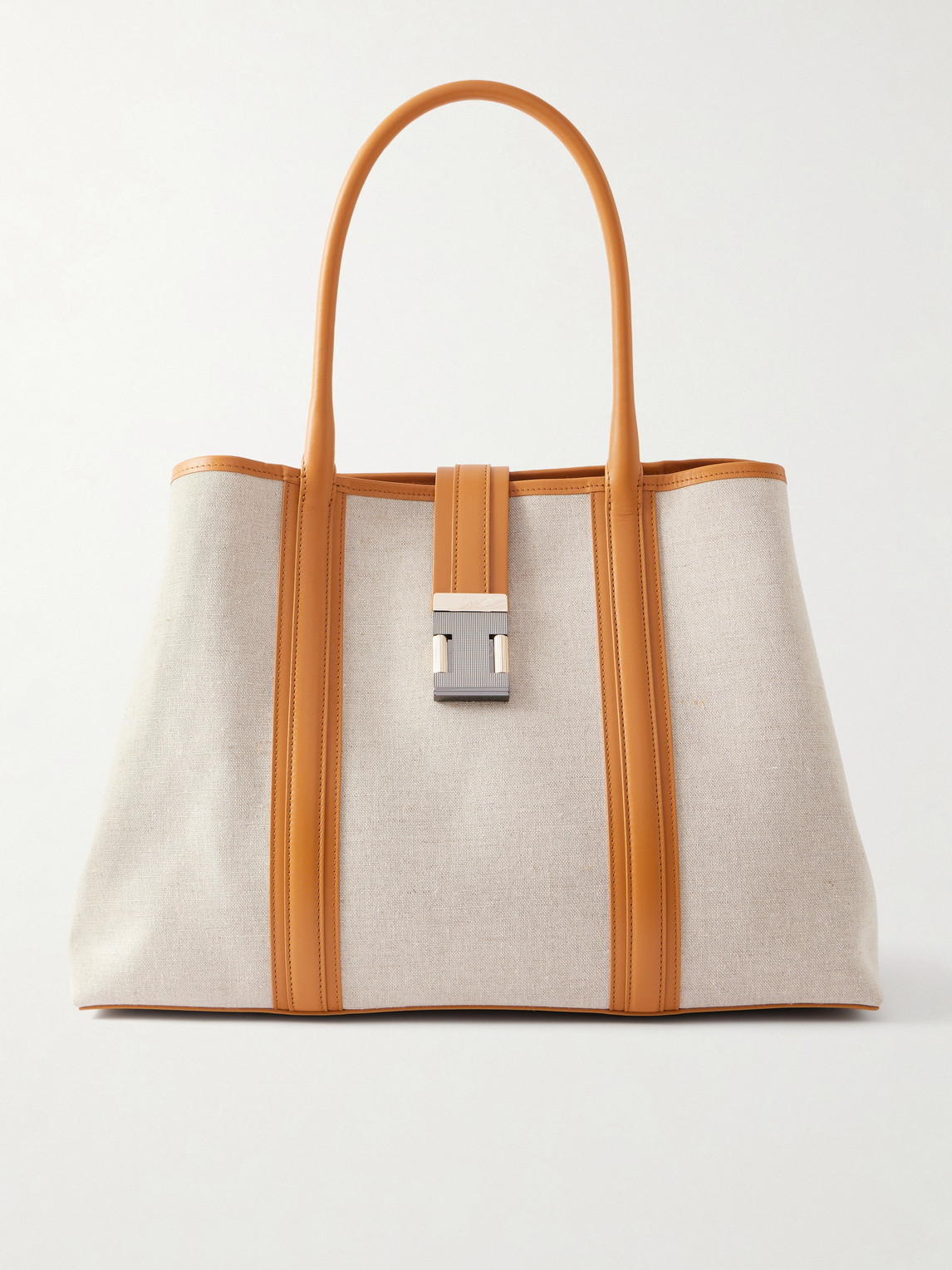 Christian Louboutin Nox Leather-Trimmed Linen Tote Bag - Men