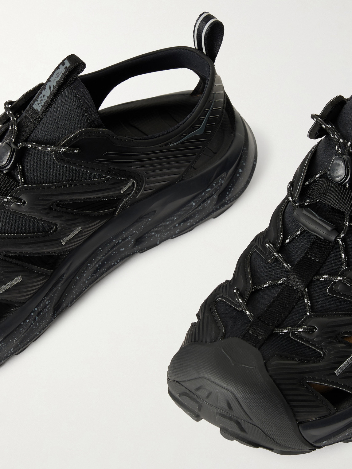 Hoka One One Black Hopara Technical Sandals In Multi