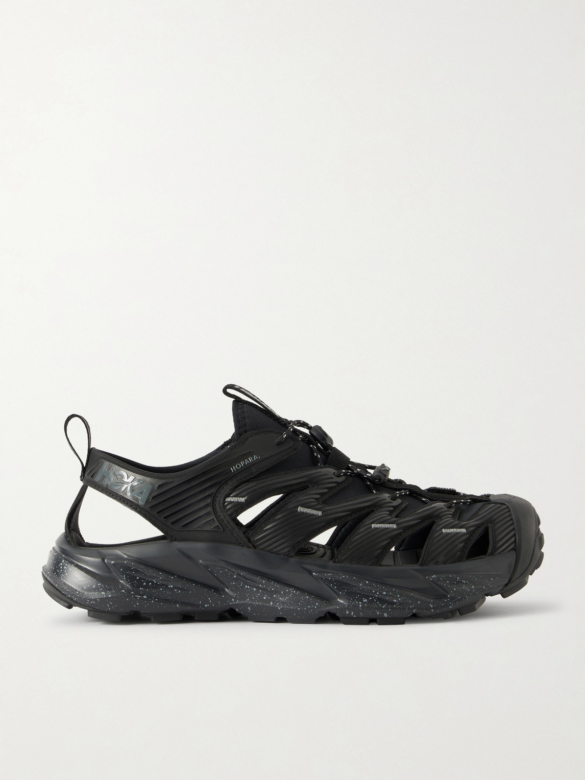 Hoka One One Black Hopara Technical Sandals In Multi