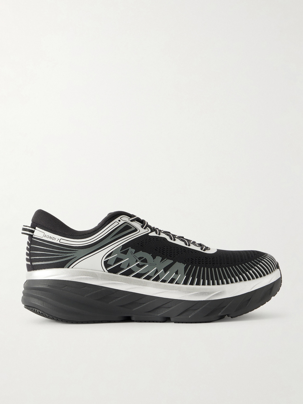 Hoka Bondi 7 Rubber-Trimmed Mesh Running Sneakers US 13