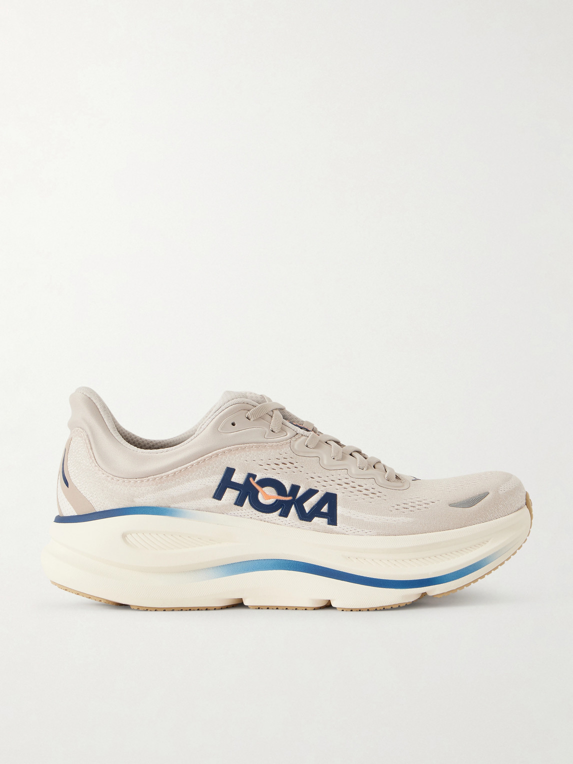 Hoka Bondi 9 Rubber-Trimmed Mesh Running Sneakers US 12