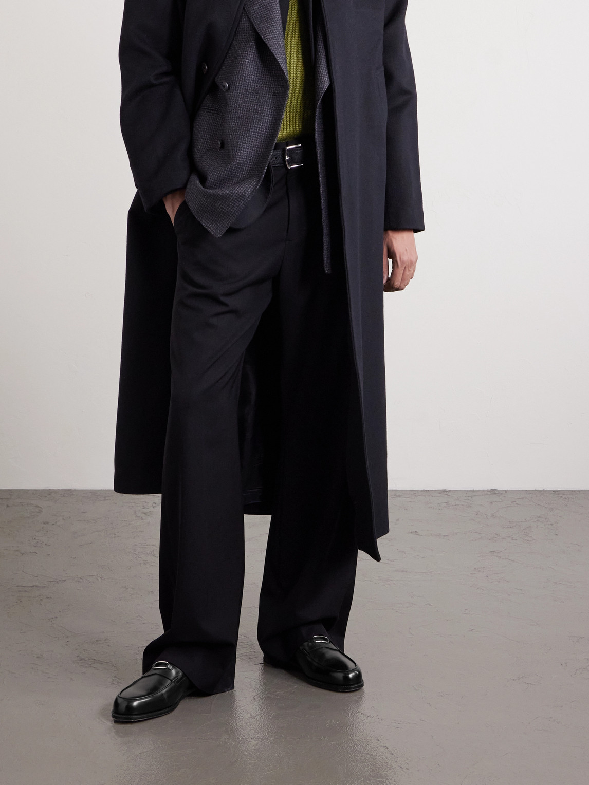 John Lobb Lopez Embellished Leather Penny Loafers In Black