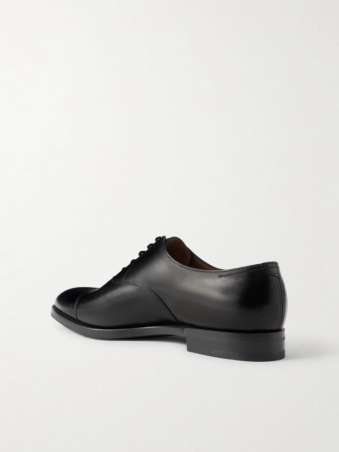 John Lobb City Ii Leather Oxford Shoes In Black