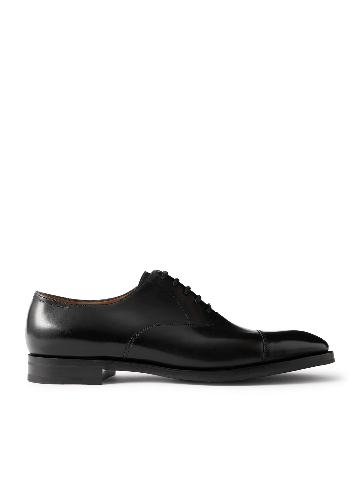 John Lobb City Ii Leather Oxford Shoes In Black