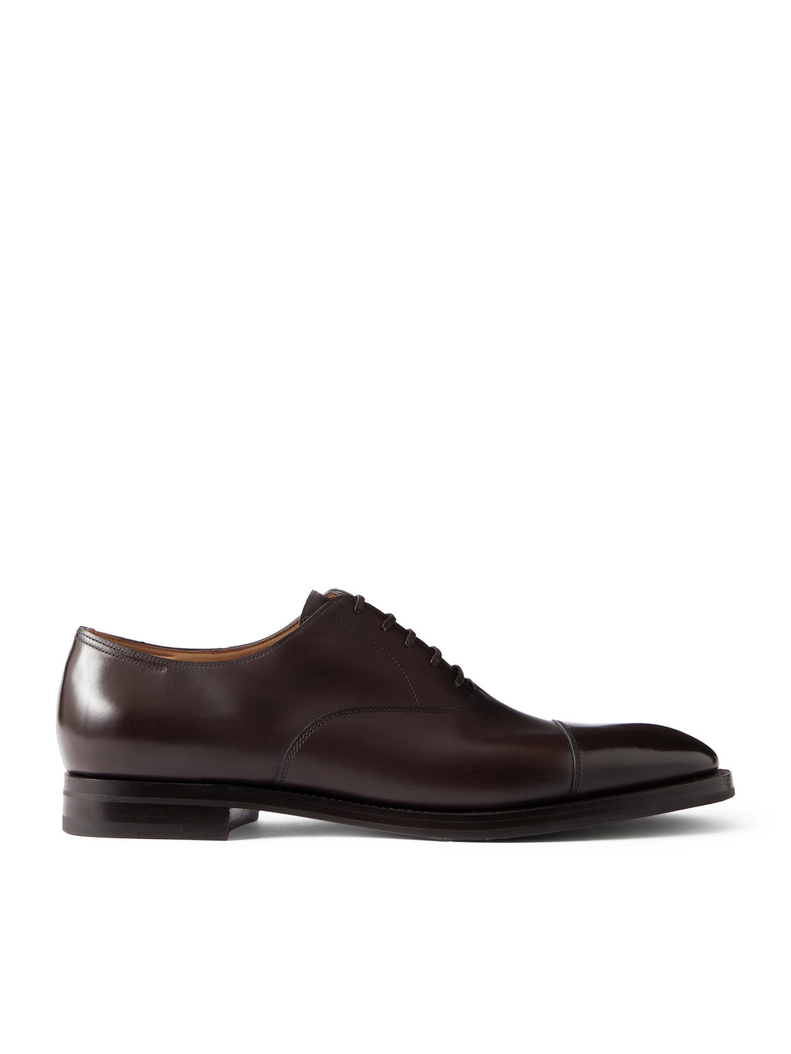 John Lobb City Ii Leather Oxford Shoes In Brown