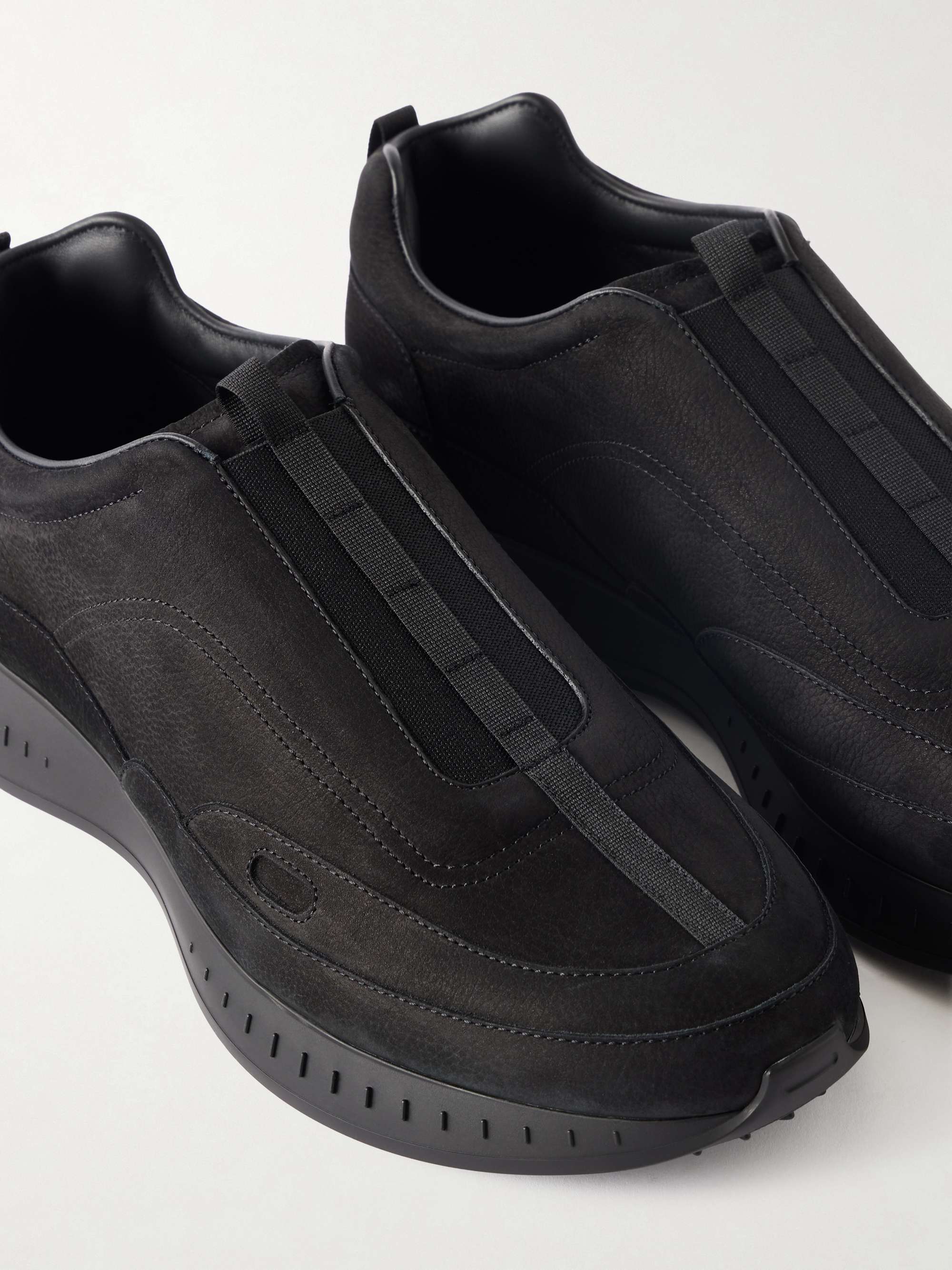 JOHN LOBB Elastic Stream Nubuck Sneakers for Men | MR PORTER