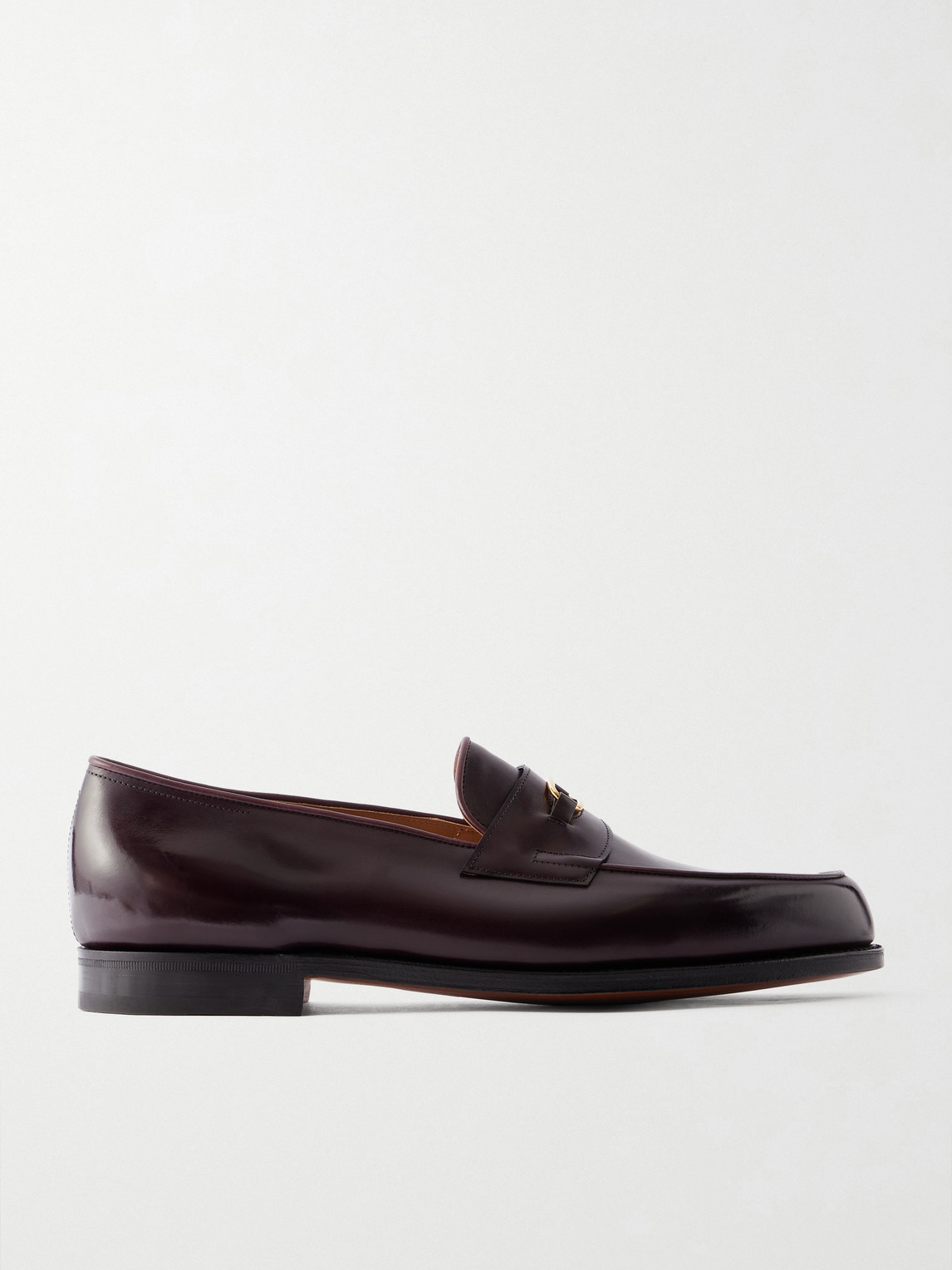 John Lobb – Lopez Embellished Leather Penny Loafers