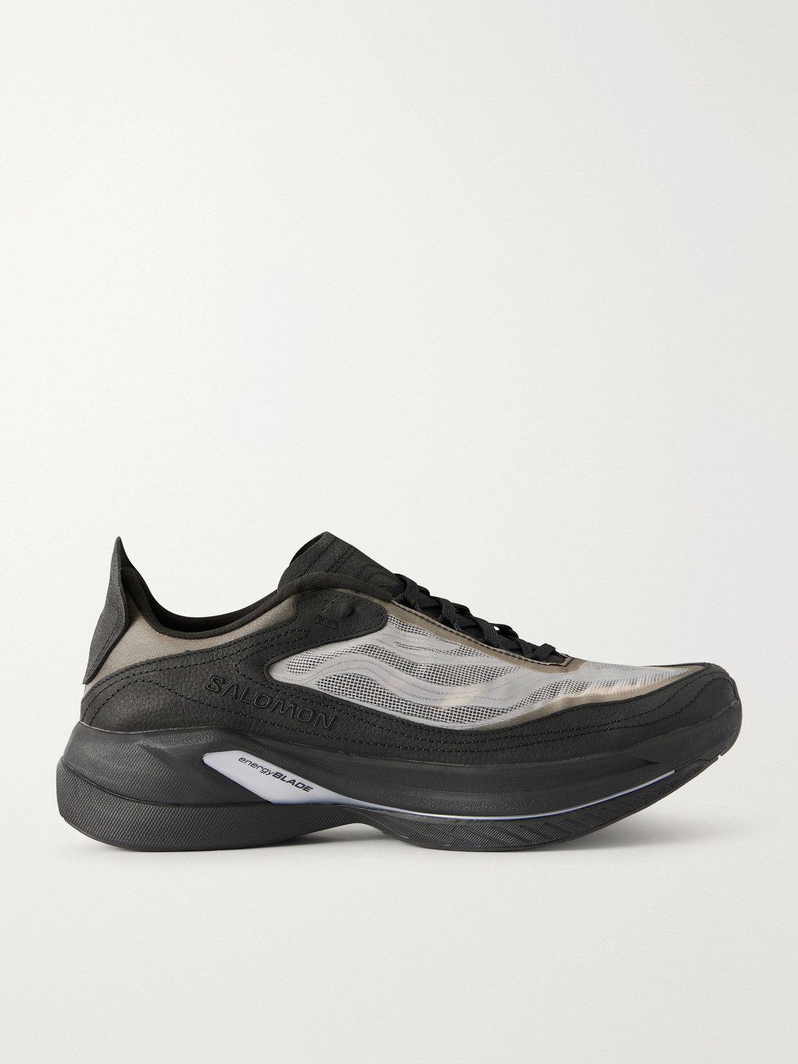 Neuva Advanced Leather and Rubber-Trimmed Mesh Sneakers