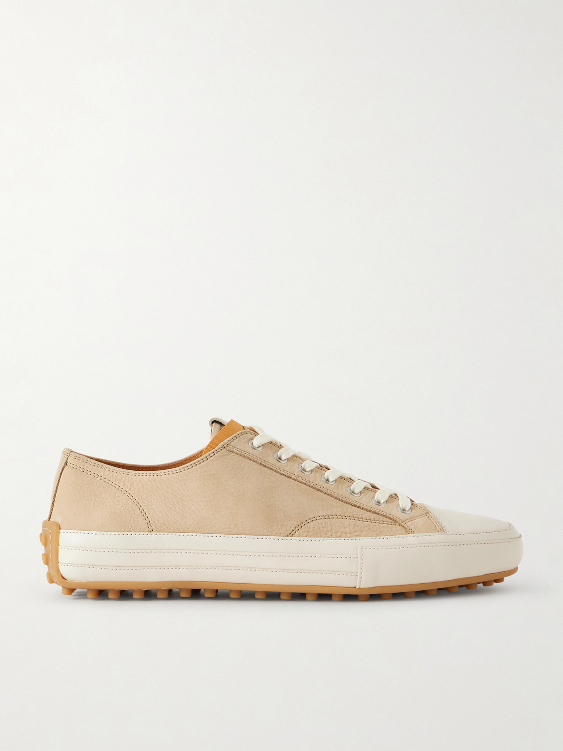 Tod’s – Cassetta Leather-Trimmed Nubuck Sneakers