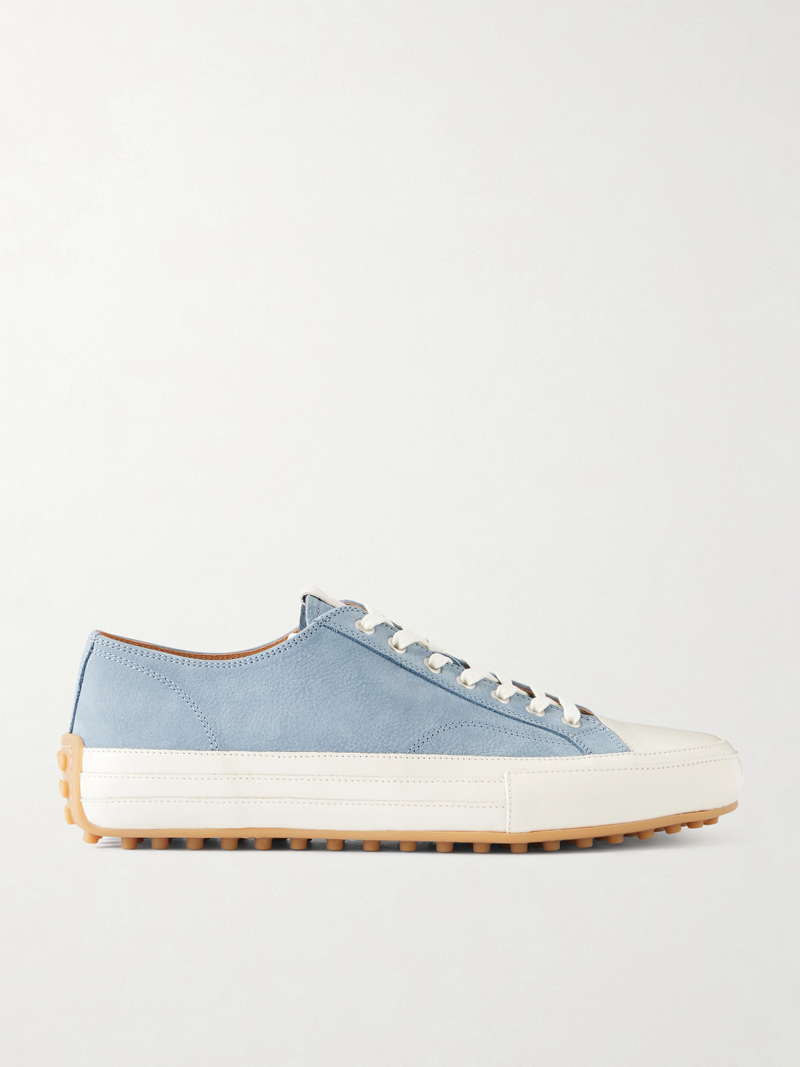 Tod’s – Cassetta Leather-Trimmed Nubuck Sneakers