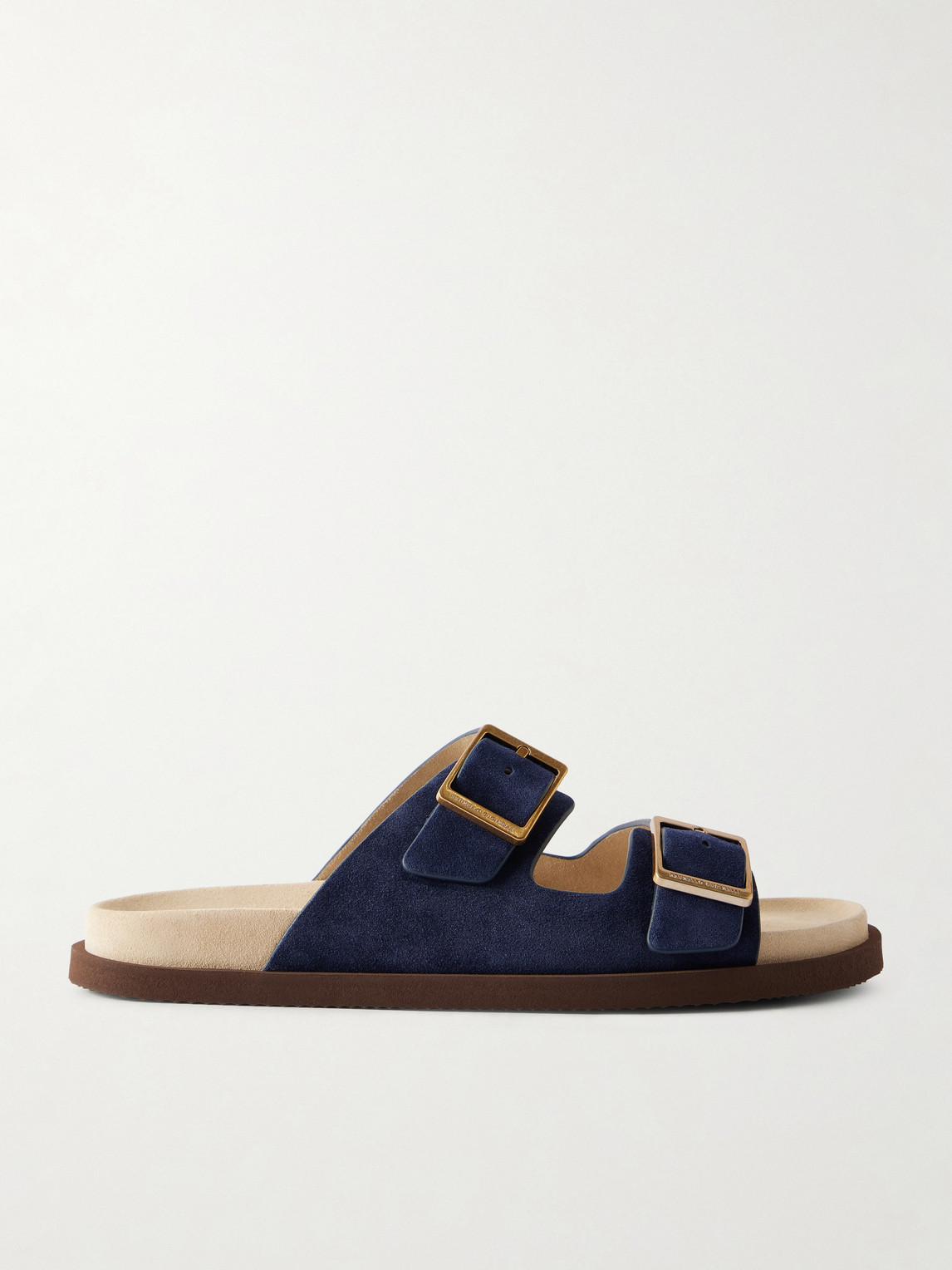 Brunello Cucinelli Buckled Suede Sandals EU 40