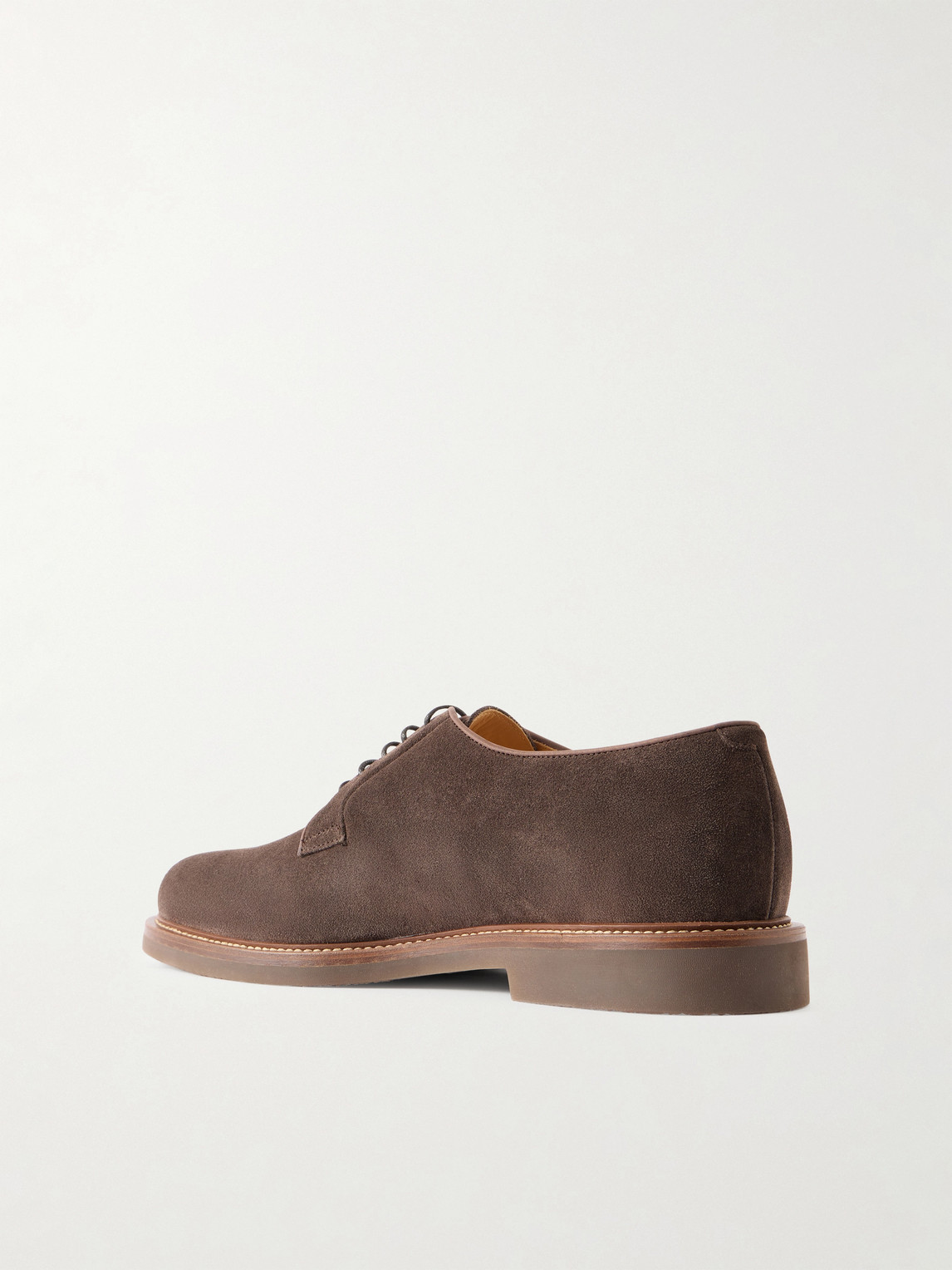  Brunello Cucinelli - Suede Derby Shoes - Men - Brown - Eu 40 