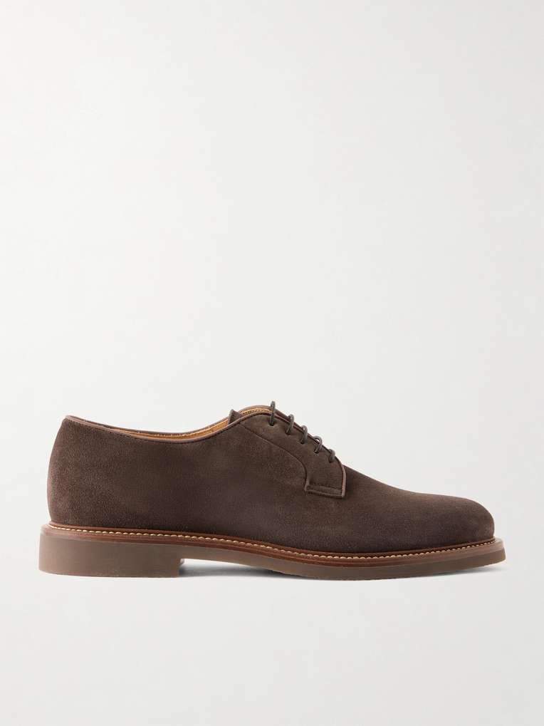 Brunello Cucinelli — Suede Derby Shoes
