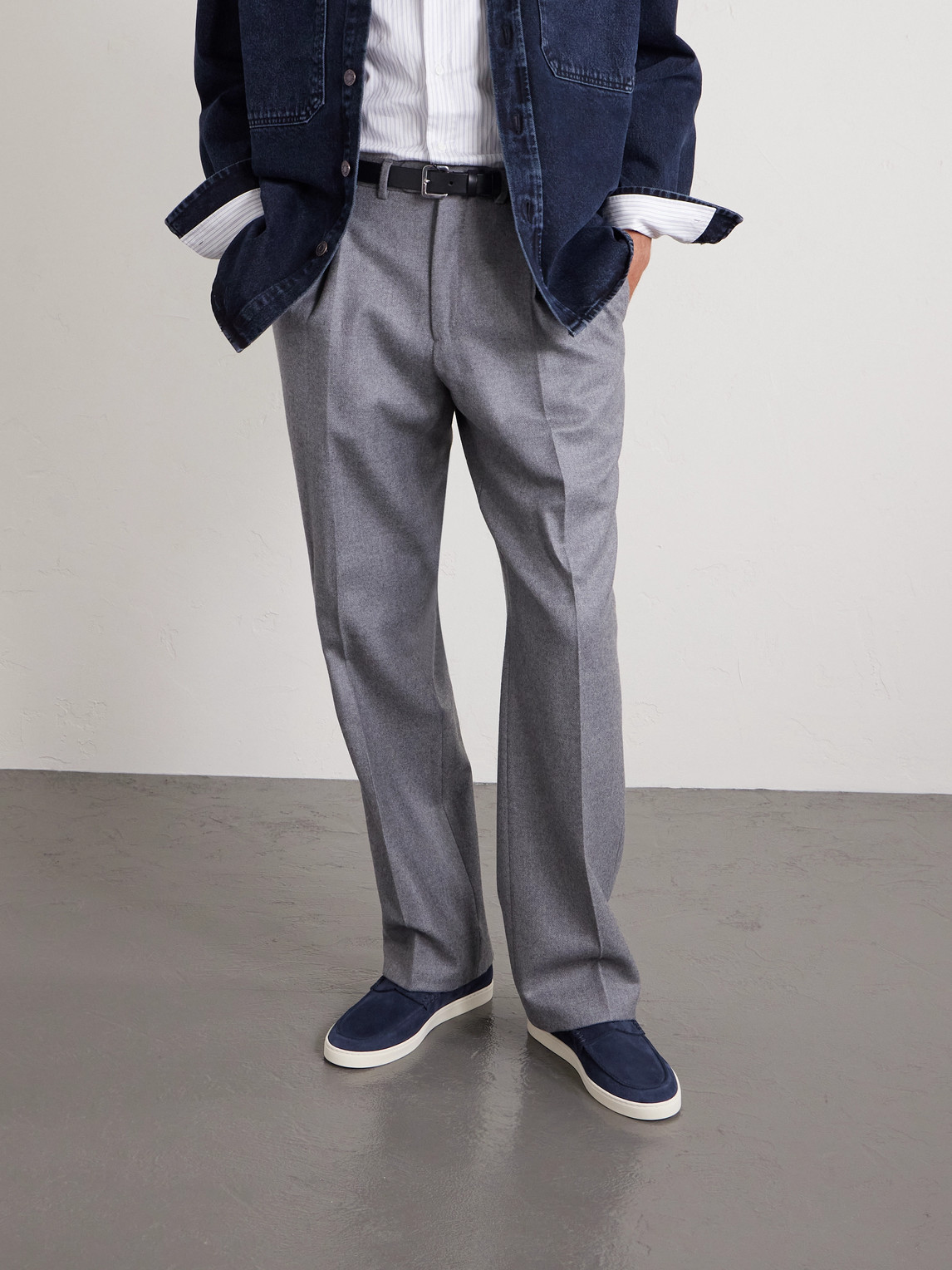 Suede Penny Loafers