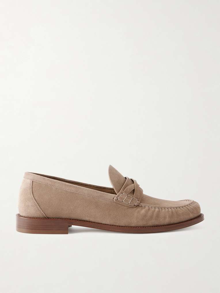 Brunello Cucinelli — Flex Suede Loafers