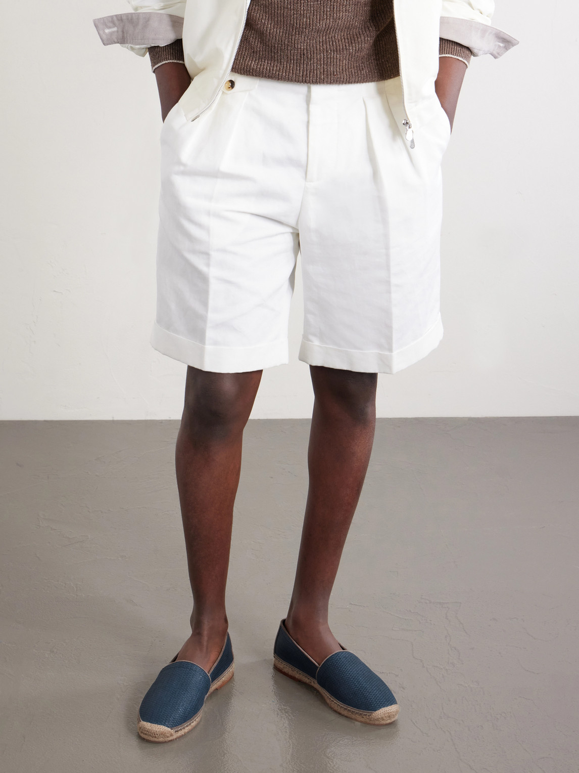 Suede-Trimmed Raffia Espadrilles — 2
