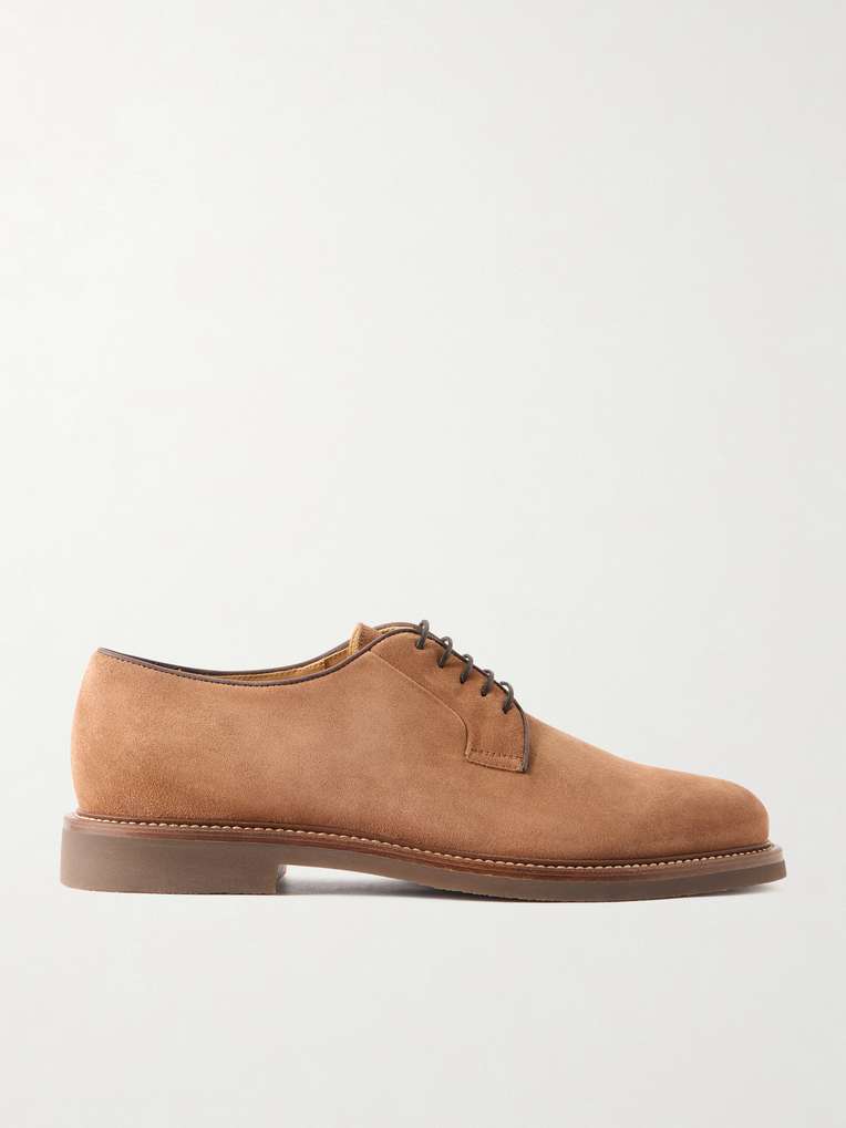 Brunello Cucinelli — Suede Derby Shoes