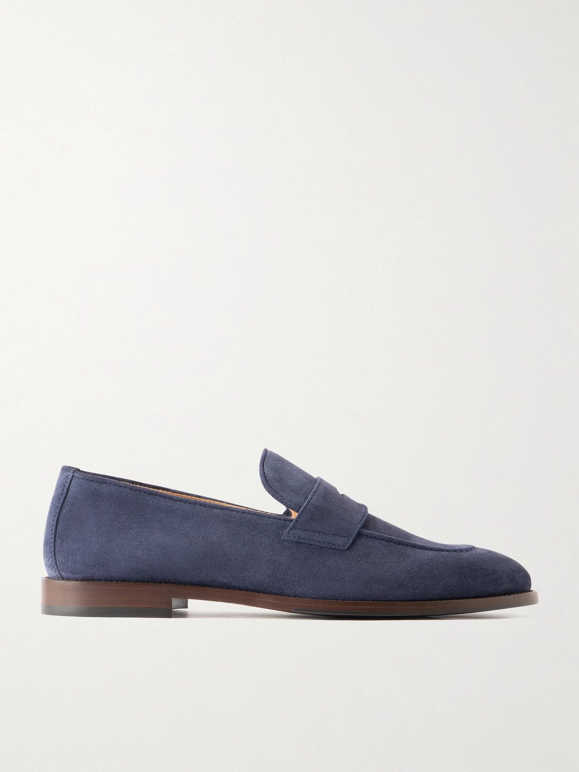 Brunello Cucinelli Flex Suede Penny Loafers EU 41