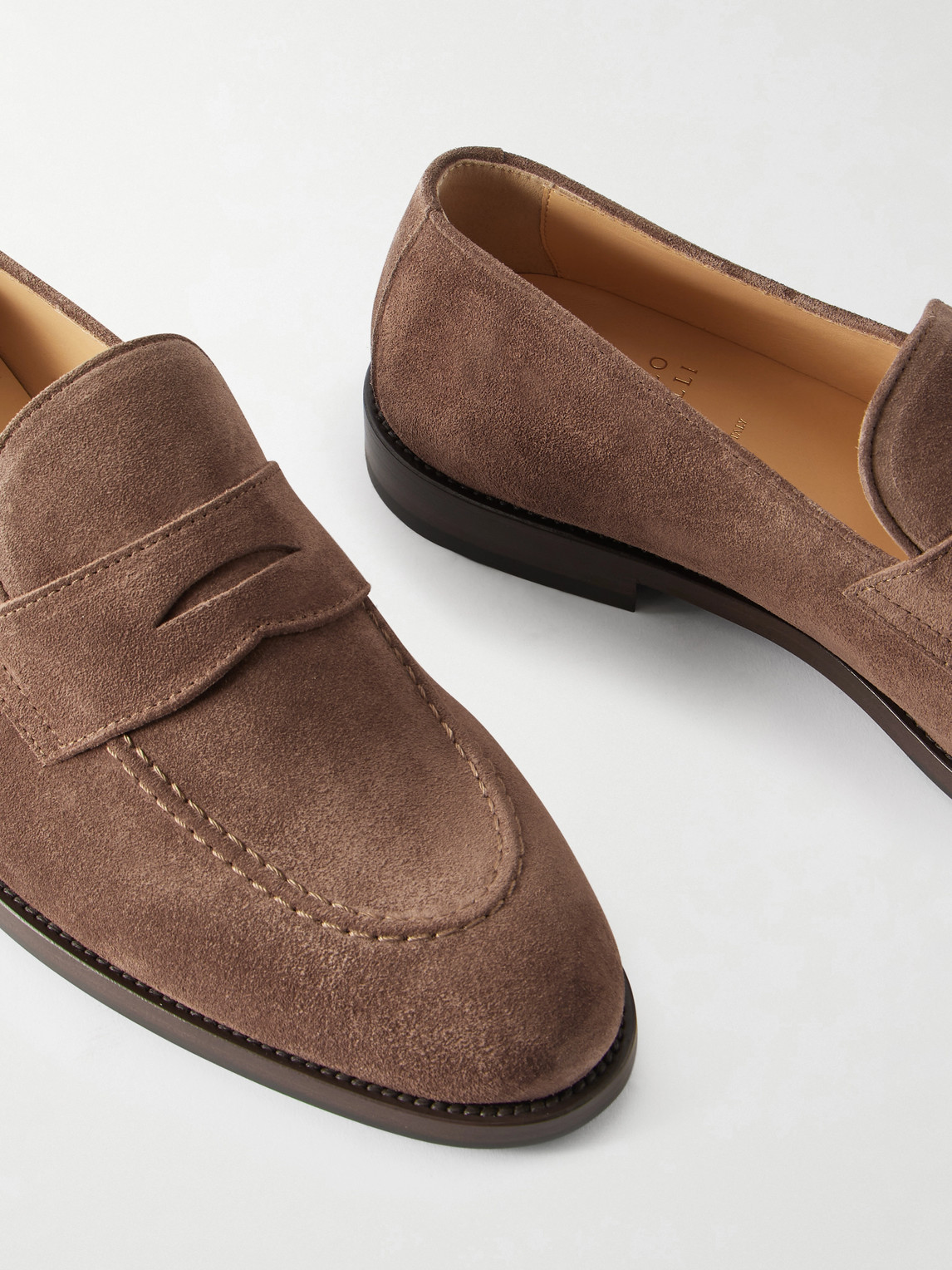 Flex Suede Penny Loafers