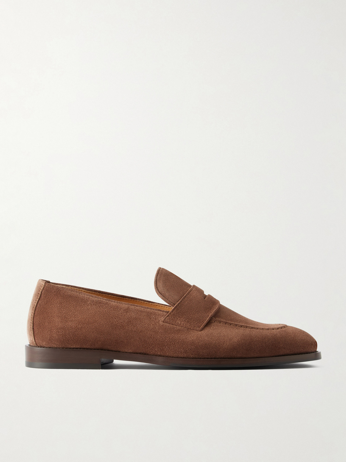 Brunello Cucinelli Flex Suede Penny Loafers EU 43.5