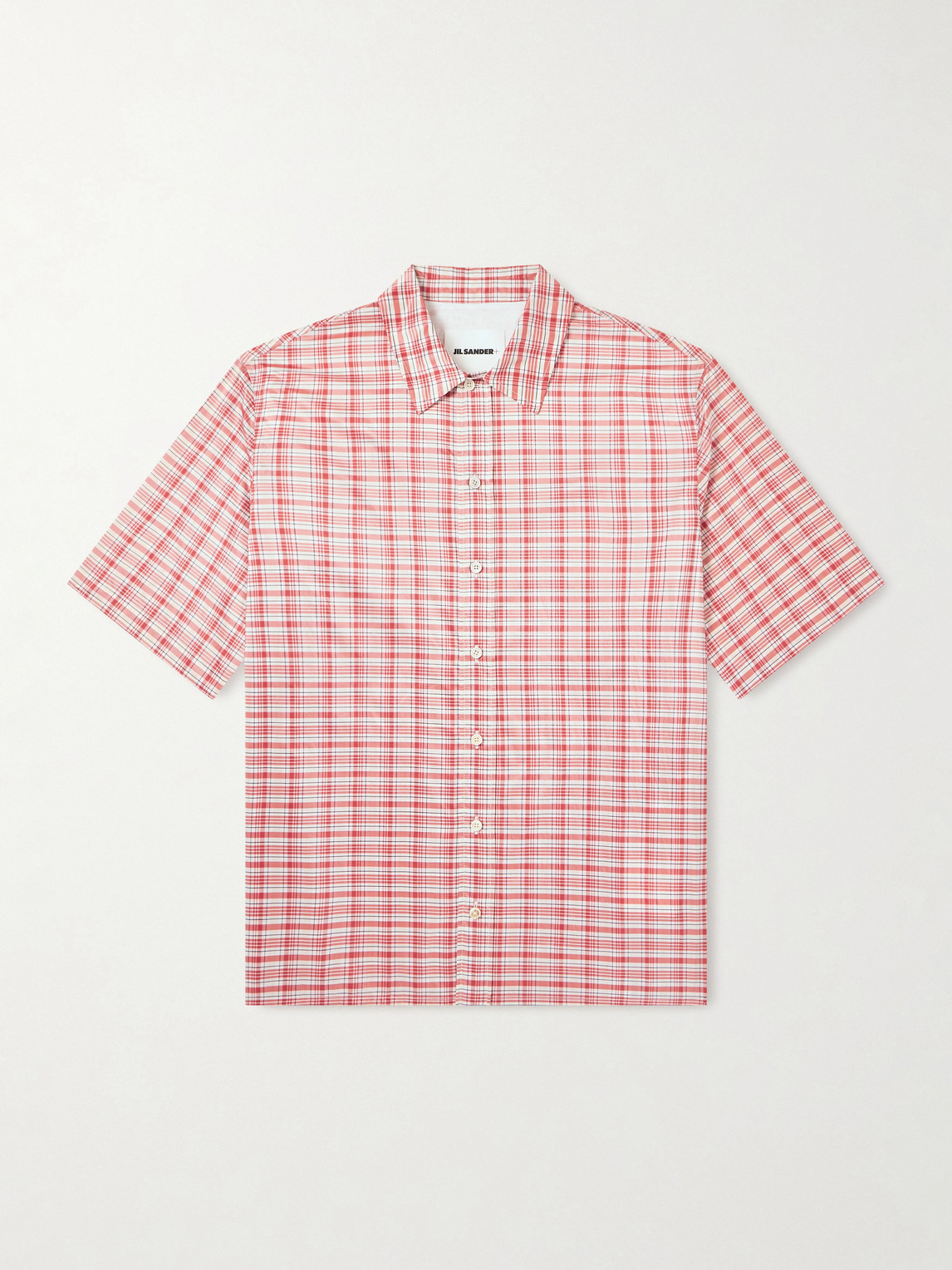 Jil Sander Checked Silk-Blend Shirt - Men