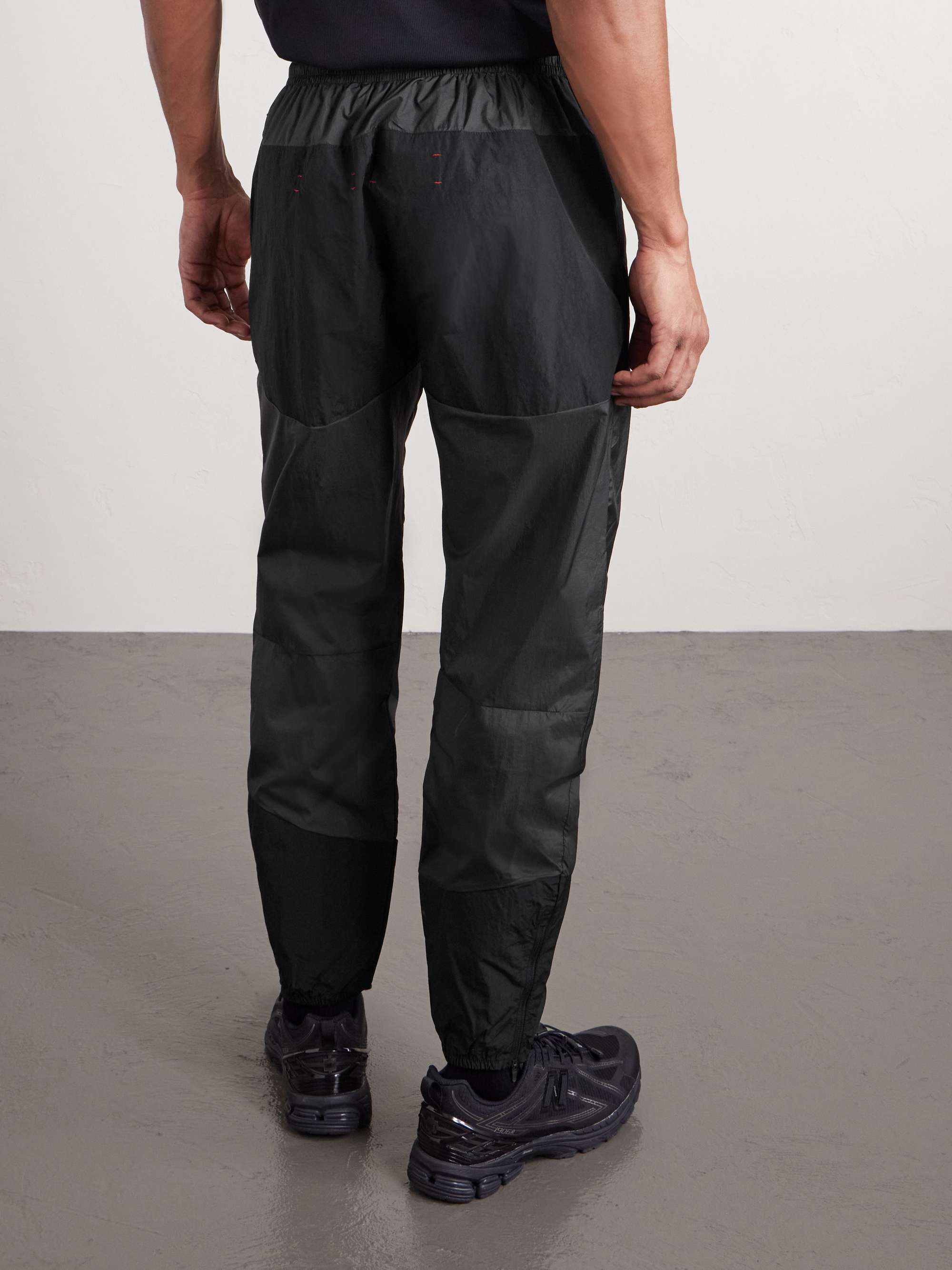 DISTRICT VISION Zanzie Tapered Logo-Print Stretch-Shell Track Pants