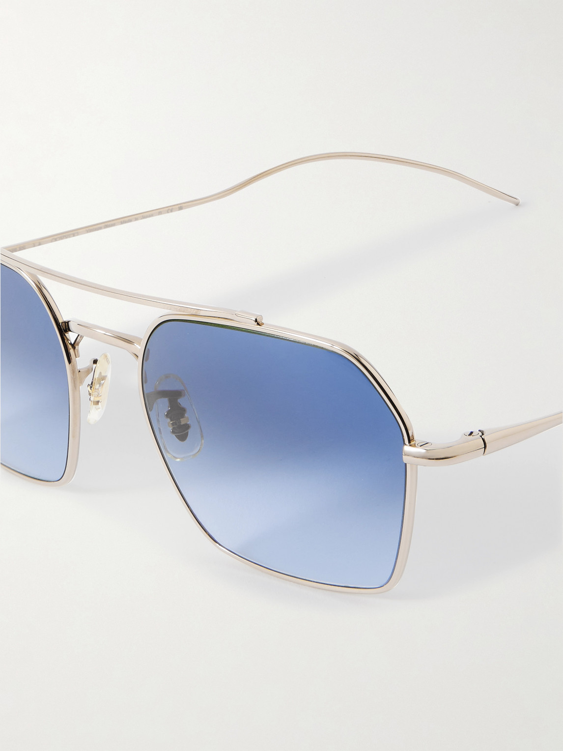 Oliver Peoples Tk-15 D-frame Gold-tone Sunglasses In Gold