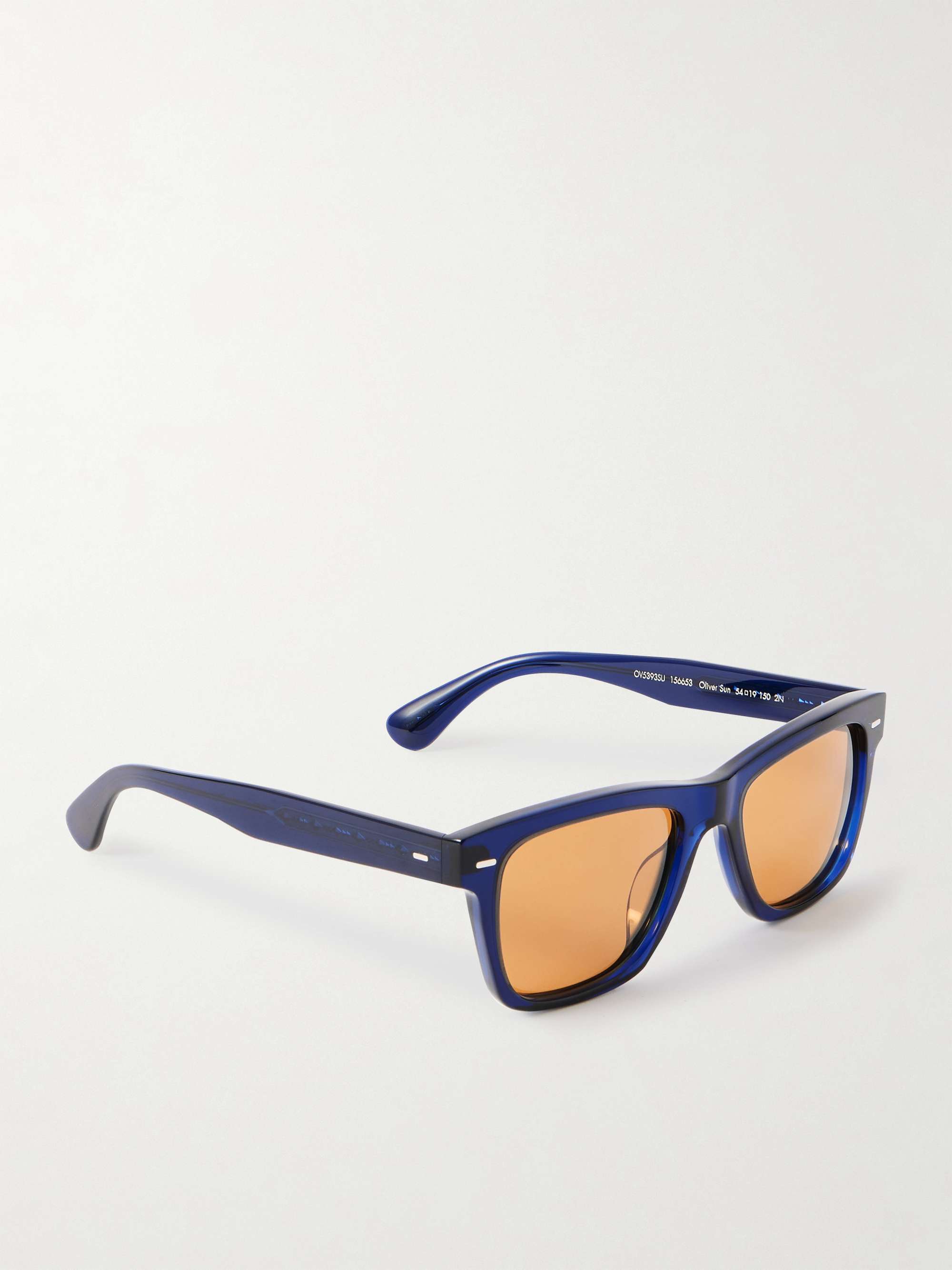 OLIVER PEOPLES نظارات شمسية Oliver بإطار مربّع وعدسات مستقطبة من الأسيتات