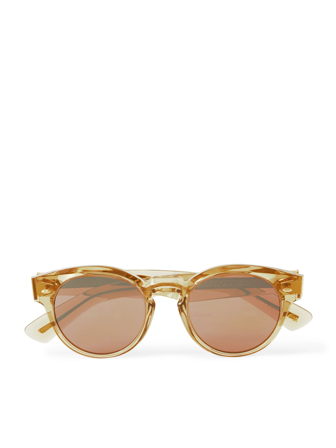 Oliver Peoples Hayton Round-frame Acetate Sunglasses In Brown