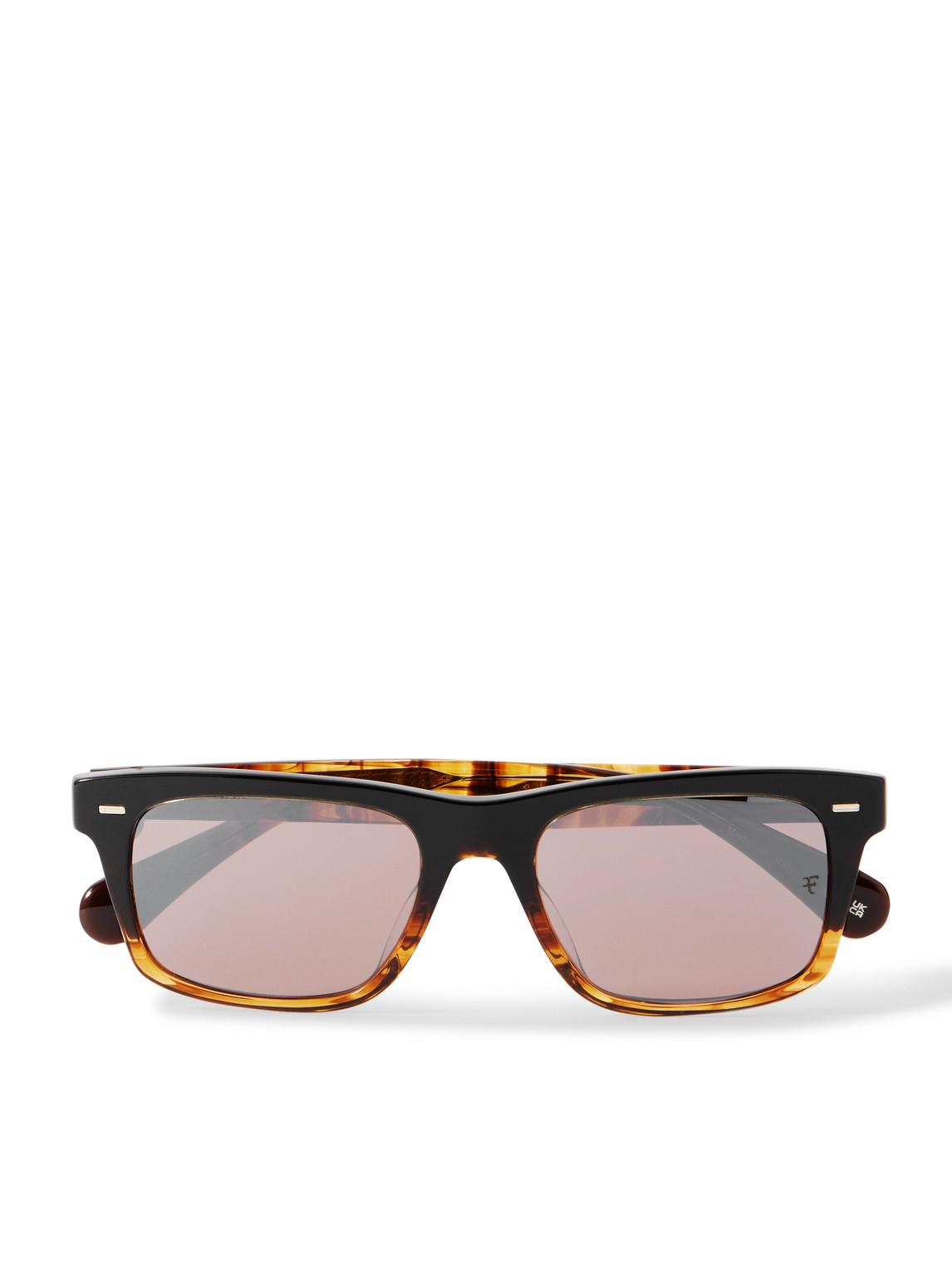 Oliver Peoples Roger Federer R-16 Square-frame Degradé Acetate Sunglasses In Black