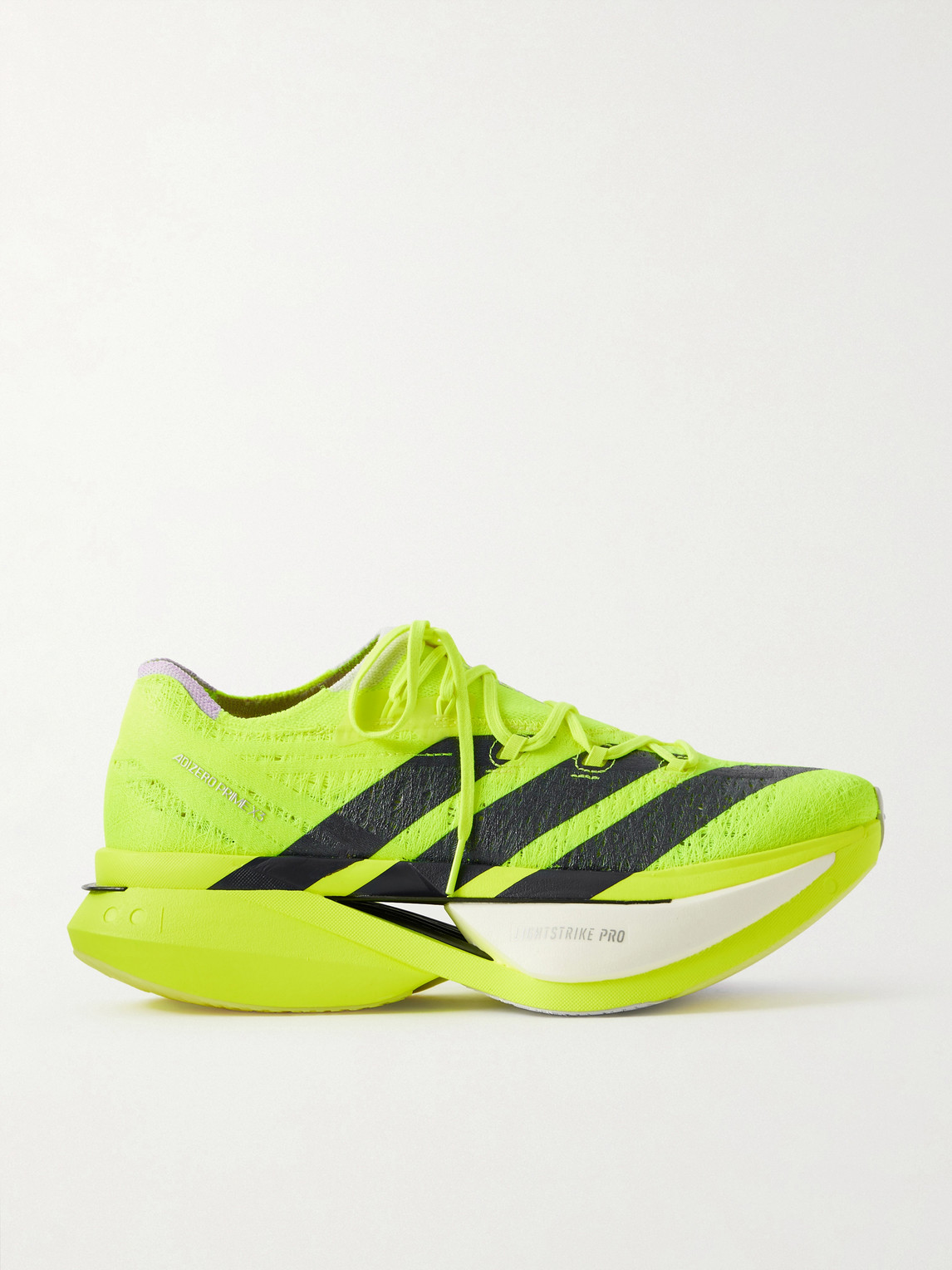 ADIDAS RUNNING Adizero Prime X3 Striped Rubber-Trimmed STRUNG Running Sneakers - Men